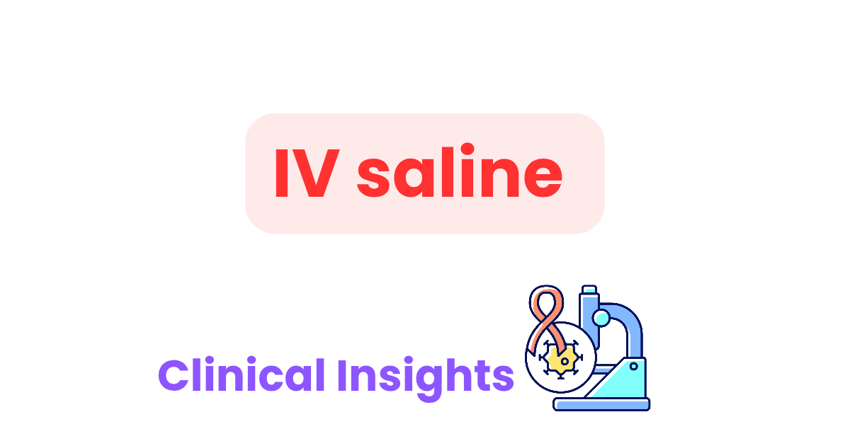 Iv saline